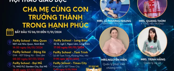 Hội Thảo Giáo Dục Cha Mẹ Cùng Con Trưởng Thành trong Hạnh Phúc