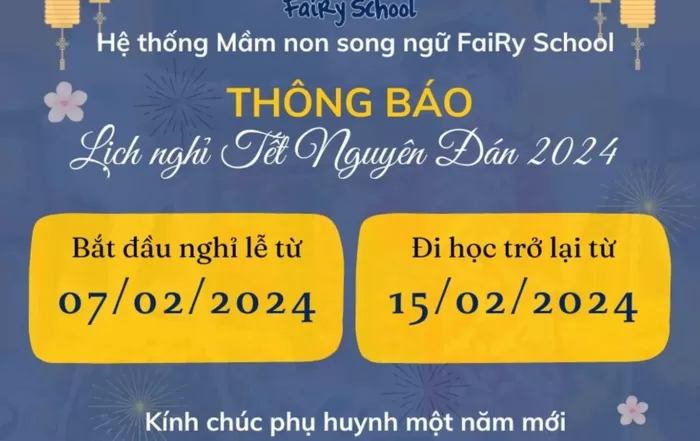 Lịch nghỉ Tết Nguyên Đán 2024