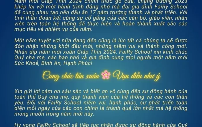 Thư chúc tết Giáp Thìn 2024