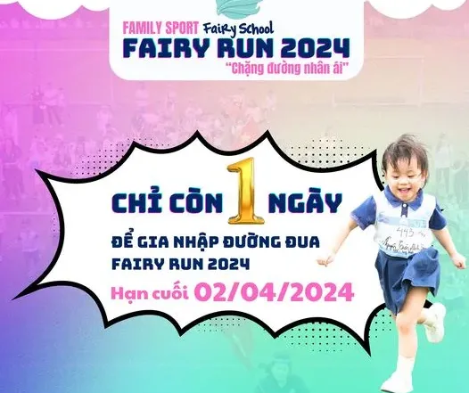 thông báo sự kiện family sport - fairy run 2024 chặng đường nhân ái