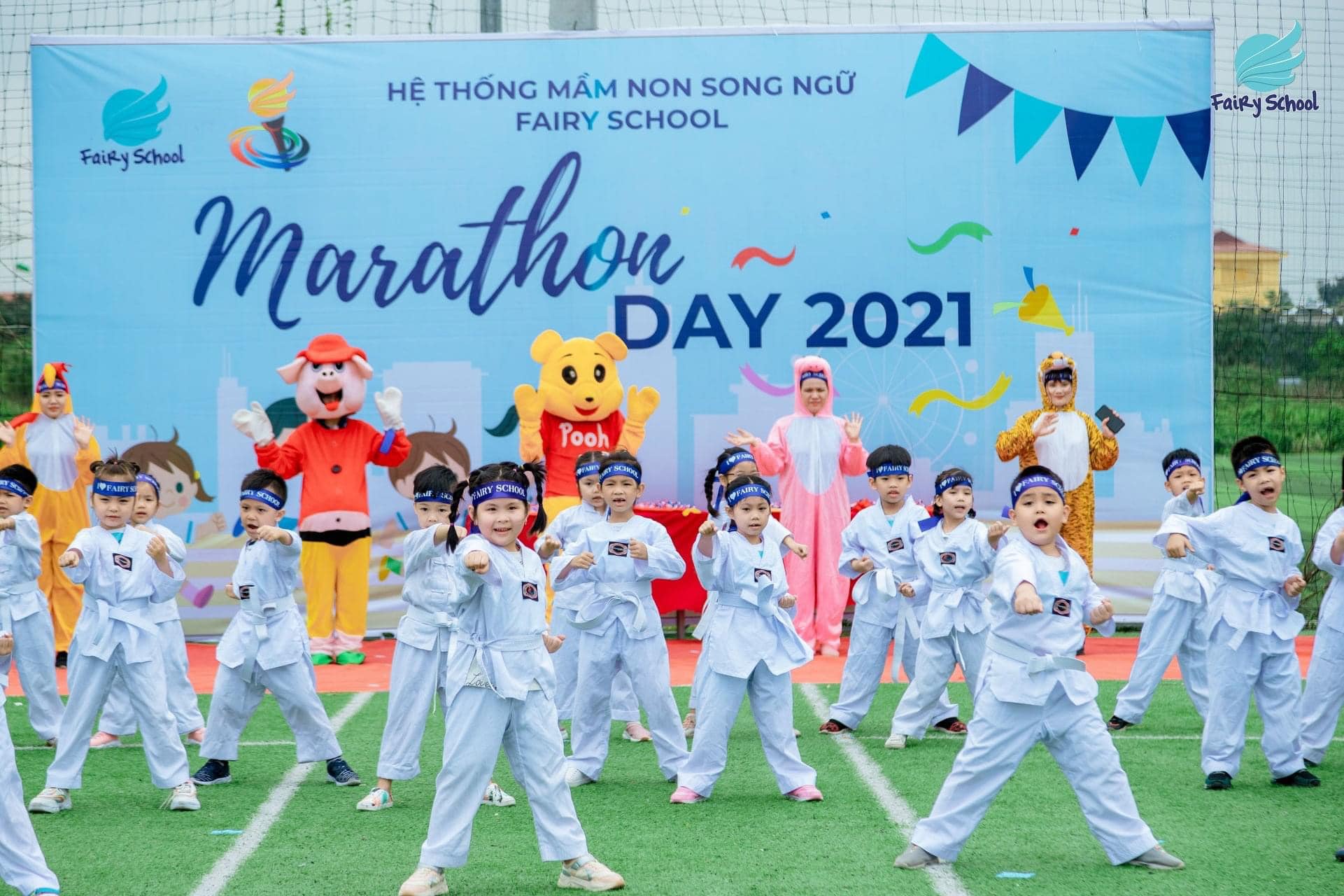 Cô và trò FaiRy School gấp rút chuẩn bị cho ngày hội thể thao Marathon Day 2023