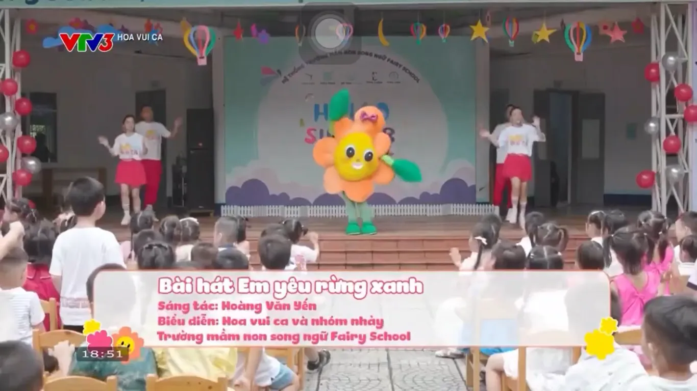 Học Sinh Fairy School Tỏa Sáng Trên Chương Trình Hoa Vui Ca VTV3