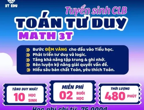 Clb Toán Tư Duy Math3T – Khơi Dậy Đam Mê, Phát Triển Tư Duy Vượt Trội Cho Trẻ Mầm Non